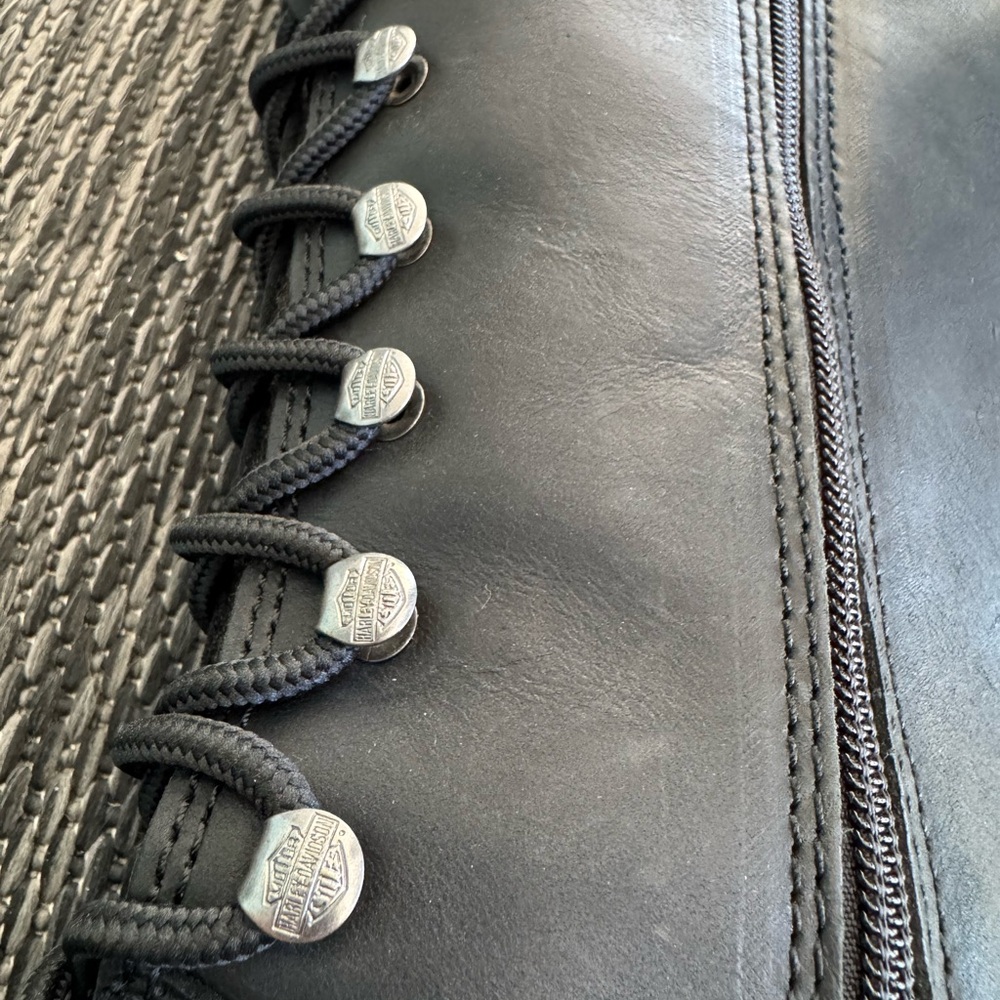Harley-Davidson Leather Boots Beechwood Motorcycle Size 8 Size Tall Riding Boots - Picture 7 of 16